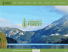 Tablet Screenshot of prcommunityforest.ca